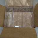 STORi 4-Compartment Clear Plastic Organizer, Rectangular Divided Makeup and Vanity Storage Bin, Use Upright for Eyeshadow Palettes, Made in USA