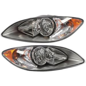 Pair Headlight Assembly Compatible with ProStar 2008-2016 | Headlamps Left+Right Pair Replace 3596015C93 3596016C93 Driver Passenger Side