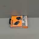 Skullcandy Sesh ANC Active Wireless Earbuds, Bluetooth Headphones, Noise Cancelling, Customizable Sound, 48 Hrs Battery, Stable Fit, Sweat and Waterproof, Microphone for iPhone Android - Black/Orange