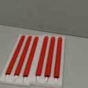 Homemory 6 Pcs Real Wax LED Red Flameless Taper Candles with Remote Timer, 9.6 Inches Fake Candlesticks, Dripless Battery Operated Window Candle with 3D Flickering Flame for Fireplace Xmas Decor