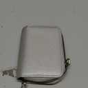 GOIACII Small Genuine Leather Wallet for Women, RFID Blocking Credit Card Holder Wallet (A14 Silver White)