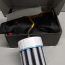 Ultra-Bright Underwater Fishing Light, 110V & 12V Green LED Submersible Light Attractants for Docks, Boats or Kayaks, IP68 Rated for Fresh & Salt Water (30ft Cable) (No Controller)