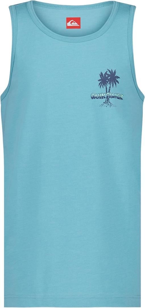 Quiksilver Boys' Sleeveless Graphic Tank Top Shirt (Blue, S)