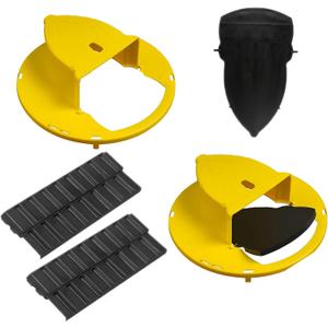 Mice Mouse Rat Trap Bucket Flip Lid Pack of 2 Mouse Rats Trap Bucket Indoor Outdoor,Humane Mouse Trap Mouse Trap Bucket Lid Auto Reset 5 Gallon Bucket Compatible Mouse Trap Bucket Lid (2 Sets)