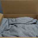 Whale Flotilla King Size Fuzzy Fleece Blanket for Bed, 90x104 Inch Fluffy Warm Soft Jacquard Blankets for All Season, Lightweight and Cozy, Light Grey