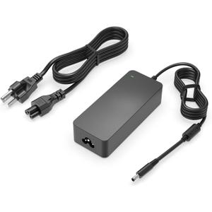 90W AC Charger Replacement for Dell Inspiron 15 17 7500 7501 7590 7591 7790 5400 5401 5490 5491 AIO 2 in 1 7791 W24C002 Black Silver P84F P83F Laptop Power Adapter Supply Cord