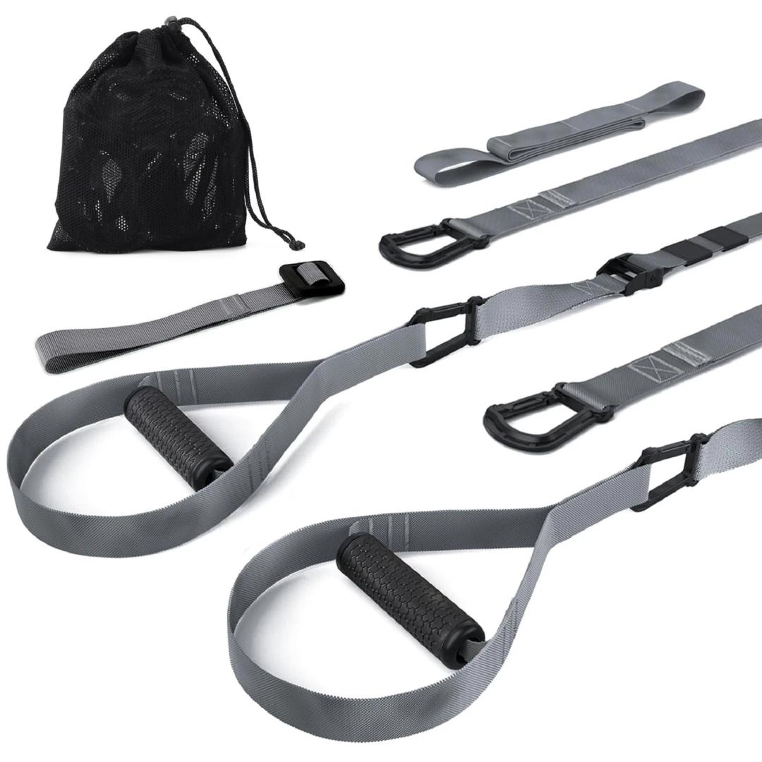 Home Training Kit, Trainer Bands for Home Gym, Travel, and Outdoors, Exercise Straps for Home Gym