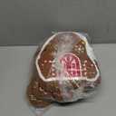 Oudain 3 Pcs Pink Christmas Gingerbread Pillows Pink Candy Cane House Man Throw Pillows Stuffed Gingerbread Shaped Pillow for Xmas Sofa Couch Cushion Bed Home Winter Party Decor