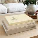 Decorative Books for Home Decor - Stackable Fake Books Storage Box for Coffee Table - Set of 3 Linen Faux Books for Decoration - Photo Storage Keepsake Box for Room Bookshelf Decor (Farmhouse)