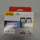 Canon PG-260 / CLI-261 Genuine Ink Value Pack (2 Cartridges), Compatible with TS5320, TR7020