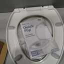 Jool Baby Quick Flip Toilet Seat with Built-in Potty & Splash Guard for Toddler Training, Slow Close (Elongated)