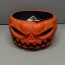 XOYTN XIMISHOP Animated Halloween Skull Bowl, Pumpkin Candy Dish With Creepy Moving Skeleton Hand for Party Decoration
