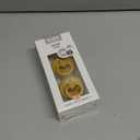 Bibs Pacifiers Color Collection, Set of 2 BPA-Free Latex Pacifiers Made in Europe, Round Nipple Baby Pacifier. (6+ Month (Pack of 2), Mustard)