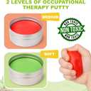 2 Pack Therapy Putty for Kids Farm & Forest Theme Sensory Putty with Medium and Soft Resistance, Occupational Therapy Putty for Hand Exercises, Fine Motor Skills, Autism Sensory Play