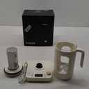 Cocinare Electric Tea Kettle, Intasting Glass Electric Kettle with Tea Infuser and Precise Knob Temperature Control, 1200W Fast Heating, BPA-Free, Easy to Clean, for Tea and coffee, 1 Liter (Off White)