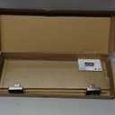 JQK Bathroom Glass Shelf, Floating Tempered Glass Shower Storage 16 by 5 inches, 304 Stainless Steel Brushed Gold Wall Mount, TGS201L16-BG