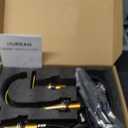 Bathroom Faucets for Sink 3 Hole, Hurran Brushed Gold Bathroom Sink Faucet with Pop-up Drain and Supply Lines, Stainless Steel Lead-Free Widespread Faucet for Vanity RV Farmhouse Sink