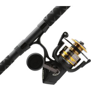 Penn Battle IV Spinning Reel and Fishing Rod Combo, 5000 Size Reel - 8' - Medium Heavy - 2pc