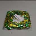 LOAVER 75 Ft St. Patrick's Day Shamrock Wire Wreath Tinsel Garland,3 Rolls Hollowed Metallic Twist Garland Irish Festive Clover Wreath for St. Patrick's Day Party Wall Crafts Decoration(Green & Gold)