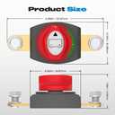 Battery Disconnect Switch, Malictele On/Off Side Post Battery Switch 275A 12-48V Power Cut Master Disconnect Isolator for Car Vehicle RV and Boat