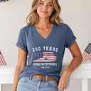Womens Short Sleeve V Neck T-Shirt Summer Top Basic Casual Tee 2026 (M)