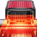 Portable Car Heater & Defroster  12V 200W Fast Heating and Cooling Fan | Plug In Cigarette Lighter Windshield Defogger,with 360 Rotatable Portable Car Heaters for Vehicle, Car, SUV & RV