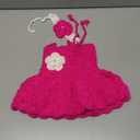 Newborn Baby Girl Photo Shoot Props Outfits Lovely Flower Headband Dress Crochet Knitted Costume Photography Props