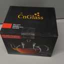 CnGlass 40.6oz/1200ml Glass Teapot with Removable Infuser,Stovetop Safe Tea Kettle,Blooming & Loose Leaf Tea Pot