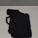 Smooth Womens Workout Tank Tops U Neck Longline Sports Bra Padded Yoga Crop Tank Top with Built in Bra (Small, Black)