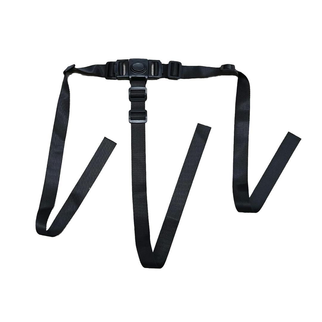 3 Point Stroller Chest Harness, Adjustable Baby Seat Harness Strap for High Chair and Pushchair, Universal 3 Point Harness for Child Kid, Black