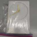Deco 79 Marble Minimalistic Rectangular Clock with Recessed Numberless Clockface, 6" x 2" x 9", White