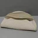 Floroom 15 Inch Round Braided Placemats Set of 4, Washable Heat Resistant Cotton Polyester Circle Place Mats for Kitchen Dining Table - Ivory Cream