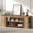 EXCEFUR Rustic Oak Wooden TV Stand for Televisions up to 60 Inch, 53.5 inch