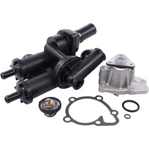 NewYall Engine Water Pump and Thermostat Assembly for Chrysler 200 2011-2014, Sebring 2007-2010, Jeep Compass/Patriot 2007-2017, Dodge Avenger 2008-2014, Caliber 2007-2012, Journey 2009-2020
