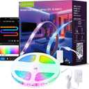 RGB+IC LED Strip Lights, Smart LED Light for Bedroom, Color Changing LED Strips with 44 Scene Modes, Segmented Control, for Bedroom Home TV Wall Décor, Party, Festival, Gathering