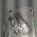 Silver Metallic Glossy Mirror Small Whiteboard with Nail Support, Mini Desktop Glass Whiteboard, Desk White Board Dry Erase with Accessories, Stenography Artifact for Office Homeschooling Dcor, 8x6''