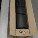 Gaiam Essentials 2/5" Thick (10mm) Yoga & Pilates, Fitness & Exercise Mat with Easy-Cinch Carrier Strap Cushion Support For Fitness and Gym Workouts (Black)