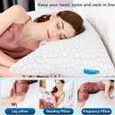 Side Sleeper Pillow for Adults, King Size Cooling Pillow for Neck and Shoulder Pain Relief, Adjustable Firm Soft Shredded Memory Foam Pillows for Side Back Stomach Sleepers, Bed Pillows for Sleeping