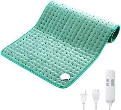XXX-Large King Size Heating Pad for Pain Relief, 18" X 33" Fast Heating Pad with 2H Auto Shut Off, 6 Heat Settings & Machine Washable, Moist & Dry Heat Therapy for Neck Back Shoulder Relief