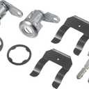 X AUTOHAUX 1Set DL15500 Car Door Lock Cylinder W/Keys for Ford F250 F350 1967-1979