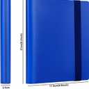 2 x GEAoffice 4 Pocket Card Binder - Small Trading Card Collection Album Folder - 160 Side Loading Pocket Binder for TCG, MTG, Sports&Game Cards - Gifts for Card Boys (Dark Blue)