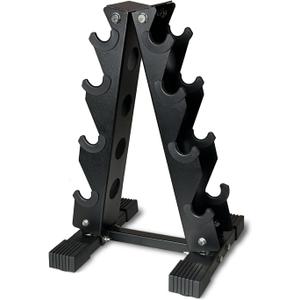 Dumbbell Rack, A-Frame Home Gym Weight Storage Rack, Heavy Duty Dumbbell Stand for Strength Training Workout (4 Tier)