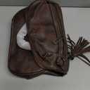 OPAGE Leather Backpack Purse for Women Fashion Tassel Ladies Shoulder Bags Designer Large Backpack Travel Bag (13-in Height, 2-1 Coffee)