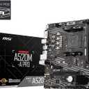 MSI A520M-A PRO Gaming Motherboard (AMD Ryzen 5000, AM4, DDR4, PCIe 3.0, SATA 6Gb/s, M.2, USB 3.2 Gen 1, DVI/HDMI, Micro-ATX)