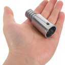 Garneck Aluminum Alloy American Threaded Connection Parts for Extension Poles Compatible with Wood and Metal Rods 2.55 X 1.02 Inches Industrial Fastener Hardware