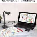Document Camera for Teachers and Classroom, Gawervan USB Webcam/Doc Camera Built-in Mic Mac OS, Windows, Chromebook Compatible for Live Demo, Web Conferencing, Distance Learning, Remote Teaching