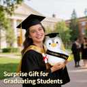 Graduation Decorations 2026 Penguin Plush9.05 Inch Class of 2026 Graduation Plush Penguin Stuffed Animal,Cute Graduation Gifts for Kindergarten, High School, and College Graduates (Penguin)