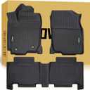 Floor Mats Compatible with Toyota RAV4 2013-2018(Not Fit Hybrid) TPE All Weather Floor Liners 1st & 2nd Row, 3pcs Black
