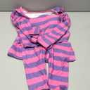 Womens Pink and Purple Striped Cat Costume - Crop Top Shirt and Leggings Animal Halloween Cosplay 2024, S