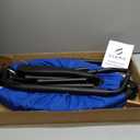 CLORIS 40in Folding Trampoline Trampoline Rebounder Trampoline Fitness Trampoline with Adjustable Foam Handle, with safty Padded Cover Best Gift. (Blue)